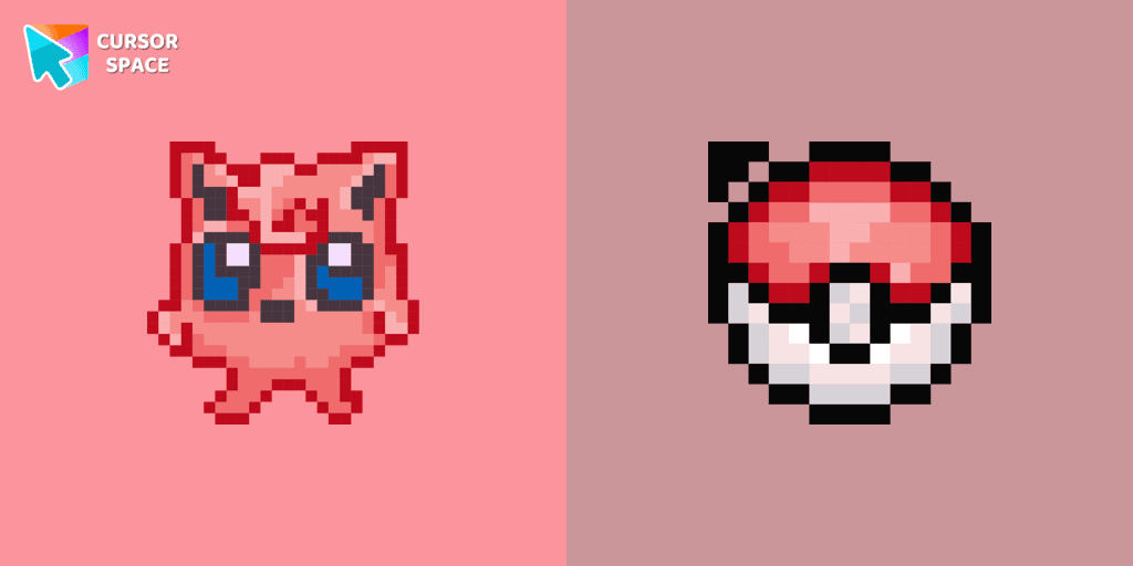 Jigglypuff Pixel cursor cursor pack